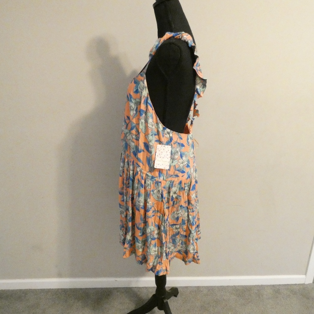 Free People Women's Mini Dress Orange Combo - Picture 7 of 8
